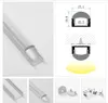 17x7mm U Shape Aluminium Extruderings Surface Mounted Light Fixtures LED Strip Channel LED -profil