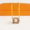 Luxury Letter Necklace Fashion Designer Necklace Men and Women Gold Necklace Medium Size 45CM Length