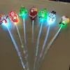 Kerstmis Santa Clus Boomstijlen Lichtgevende Lichte LED Haar Flash Vlecht Haar Glow Decoration Event Feestartikelen