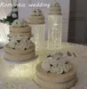 Autres fournitures de fête de fête 4pcs / set / lot en acrylique gâteau stand maître pièce de mariage affichage d'anniversaire décoration décoration décoration événement décorationo