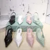 Luxury Dress Shoes Ladies Designer Loafers pekade Toe High Heels Specialerbjudande Premium med låda