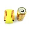 10x13 cm Baseball Softball Can Sleeves Neoprene Refrigerante per bevande Porta lattina con fondo Tazza di birra Cover Case 4 colori B0525N13