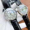 Adita Top Oyster Hoge kwaliteit klassieke vrouwen en mannen voor horloge Precisie Duurzame koehide roestvrijstalen schuif gespiepen dameskwarts duiken keramische horloge rx00333