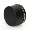 Storage Boxes Bins 4oz Luxury Round Black Candle Jars With Lid Bulk Container Tins Empty Box For DIY Salves Skin Care Beauty Sam9080193