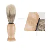 Woody barbe brosse poils rasoir outil homme mâle blaireaux salle de douche accessoires propre maison C0417W