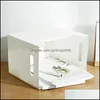 Storage Boxes Bins Home Organization Housekee Garden Portable Desktop Simple Box Office Dhhtk