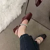 Slipper Bailamo Women Sandal Square Bead Sexy Design Mule Shoe Luxury Pump New Head Woman Office 220622