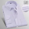 Casual shirts voor heren heren voor heren met lange mouwen Heren Business Leisure Professionele werkkleding Zuiver wit