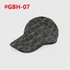 2024 Baseball Caps Ball Hats Beige Canvas Men Womens Letter Denim Fitted Hat Casquette 200035 8 Färger med ruta #GBH-06 8Colors334Y