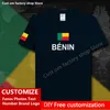 BÉNIN Pays Drapeau T-shirt DIY Personnalisé Jersey Fans Nom Numéro Marque Coton T-shirts Hommes Femmes Lâche Casual Sport T-shirt 220616gx