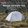 Naturehike Mongar 2 Person Tent Ultralight 20D Double Layer Waterproof Camping Tent Travel Hiking Equipment With Mat NH17T006-T H220419