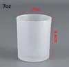 MOQ 20PCS 7oz/11oz/15oz Sublimation Frosted Clear Glass Candle Holder with Bamboo lid Blank Water Bottle DIY Heat Transfer Candle jar