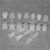 Cachimbo de água de vidro Adaptador de tubo de haste 18 mm macho para 14 mm fêmea Conector redutor Difusor de fenda para bongos de vidro Quartzo Banger Nail