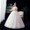 Other Wedding Dresses Elegant Boat Neck Beautiful Lace Flower Slim Bridal Gown Plus Size Custom Made Vestidos De Novia Up DressOther