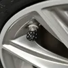 (4) Black Dice Tyre / Wheel Stem Andere Auto-onderdelen Luchtventiel Caps Covers Set Auto Truck Hot Rod ATV