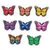 6 Shape Colored Butterfly Shoe Charms Funny Croc JIBZ Shoe Buckle Decoration For Sandals Wristband Kids X-mas Party Gifts