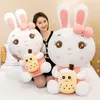 Kawaii Boba Rabbit Plush Toy Stuffed Animals Milk Tea Bunny Soft Kid Sleeping Plushies Doll Hom Decor Cuddly Gift Girl Birthday