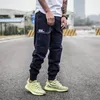 Jeans pour hommes japonais Vintage mode hommes grande poche pantalon Cargo décontracté Streetwear Hip Hop Joggers salopette cheville pantalon à bandes