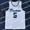 Novo 2022 Tulane Green Wave Basketball Jersey NCAA College Jalen Cook Jaylen Tylan Pope Devon Baker Jadan Coleman Scott Spencer