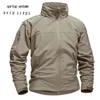 MANNEN MILITAIRE SKIN Soft Shell Winter Tactical Waterproof Wind Breakher Army Airsoft Combat Jackets Heren Hooded Bomber Coats L220706