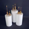 3pcs Round Cylinder Pedestal Display White Gold Art Decor Cake Rack Plinths Pillars for DIY Wedding Decorations Party Supplies 915