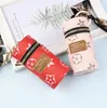 Keychains Lanyards Designer Letter Printing Keychain Wallet Keyring Fashion Purse Pendant Car Chain Charm Bucket Bag Flower Mini Coin Holder