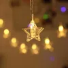 Stringhe Luce notturna Luci Stella a cinque punte Po Clip LED String Glowing Flash Up Decorazione della festa nuzialeLED