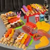 Kids Barbecue Food Set Kitchen Fitend Play Cooking Toys Girl Early Education Outdoor BBQ Parents Child Interactive Toy 2207256924492
