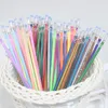 Stylos Gel 60pcs Recharges Roller Pastel Néon Glitter Stylo Dessin Créatif Couleurs Écriture Bureau Fournitures ScolairesGel