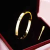 couple gold Bangle woman One set of packaging stainless steel bracelet fashion jewelry Valentine Day gift for girlfriend accessories wholesale