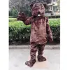 Costumi della mascotte del castoro di prestazioni Halloween Natale Personaggio dei cartoni animati Abiti Vestito Pubblicità Carnevale Abito unisex per adulti