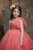 Deluxe One-Clounder Girl Pageant Dress 2022 Ballgown Candy-Color Tull Little Kid Formal Party Plate Gown Toddl