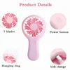 Party Favor USB Mini Wind Power Handheld Fan Convenient And Ultra-quiet Fan High Quality Portable Student Office Cute Small Cooling Fans Gift