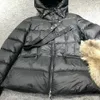 Jaquetas femininas com gola de pele com capuz Jaqueta puffer de alta qualidade Casaco de alta qualidade designer de casaco fino de comprimento médio roupas de inverno