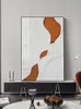 White Orange Modern Modern Abstract Oil Painting 100% Moda pintada à mão Novo design Tela Art Home Wall Decor Pictures for Living Room A 22069