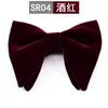 Bow Ties Fashion Velvet Big Bowties For Women Mens Groom Wedding Tie Skinny Solid Color Gravatas Slim Black Cravat Accessories Fier22