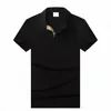 Polos Hommes D'été Bur Chemises Marque Vêtements Coton Manches Business Design Top T-shirt Casual Rayé Designer Respirant Vêtements