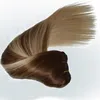 120gram Virgin Remy Balayage Cabelo Clipe em Extensões Ombre Médio Brown para Ash Loira Destaques Real Human Hean Hair Extensions309T