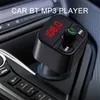 2022 X5 B5 Bluetooth-compatible 5.0 FM Transmitter Car MP3 Player Wireless Handsfree Audio Receiver USB Fast Charge TF U Disk Play
