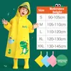 Children Raincoat Kids Boys Girls Waterproof Jumpsuit Hooded Cartoon Dinosaur Baby Rainwear and Pants 220427