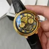 2022 NOVA MODA MOIL HOMEN PARA 43MM GOLD DIAL GRANDE