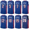 Schermdruk Basketbal Josh Jackson Jersey 20 Kelly Olynyk 19 Jesaja Livers 12 Stewart 28 Frank 5 Sabben Lee 38 Cade Cesningham 2 Jerami Grant 9 Heren Vrouw Jeugd