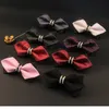 Fliegen 24 farben Formale Designer Mode Männer Bowties Für Hochzeit Frauen Krawatte Mit Strass Druck Schmetterling Bowtie 30 teile/los Fier22