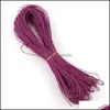 Arts And Crafts Arts Gifts Home Garden 1Mm 70M Lot Colorf Cotton Wax Line Rope Stretch Cord Beads String Strap Diy Jewelry Make Necklace