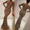 Sukienki na co dzień Solidna sukienka imprezowa O Neck Długi rękaw Romantyczna Elegancja Z Cekinami Bodycon Maxi Wieczorowa odzież damska