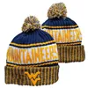 Indiana Hoosiers Bonnets Tricotés Laine Chaud Sport Rayé Sideline USA College Cuffed Pom Beanie Chapeaux Hommes Femmes NCAA Bonnet Bonnets Crâne Chapeau Cousu