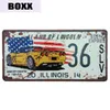 New Fashion Car License Plates Store Bar Wall Decoration Tin Sign Vintage Metal Sign Home Wall Decor Painting Plaques Garage Poster