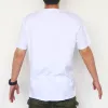 Sublimatie blanco T-shirt Witte polyester shirts Sublimatie T-shirt met korte mouwen voor doe-het-zelf kleding met ronde hals