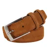 Estilo Marca de moda Welour Cinturón de cuero genuino para jeans Men ST Mens S Luxury Suede Straps 220317