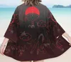 Anime Konoha Hokage Kurama Uchiha Símbolo do Sharingan Kimono Manto Trajes Cosplay Haori Sasuke Kakashi Cardigan Jaqueta Pijama AA223610785